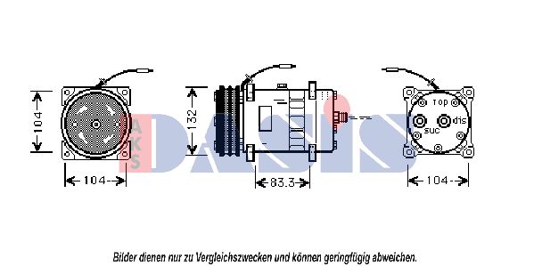 AKS DASIS Kompressori, ilmastointilaite 850414N